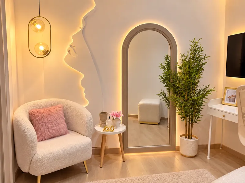Coin détente avec miroir en arche