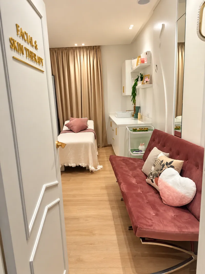 Salle de soins du visage et de la peau